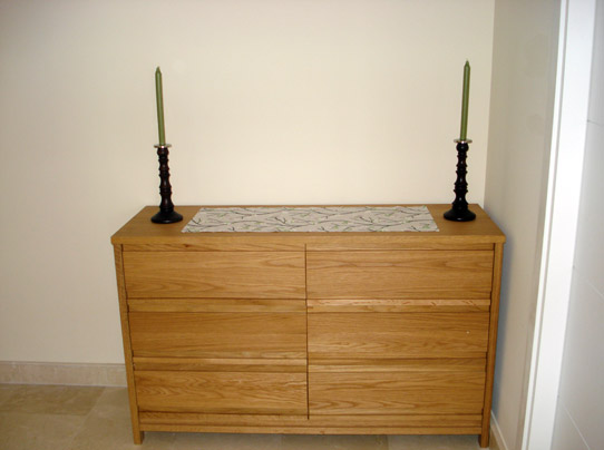 Chest of drawers in hall